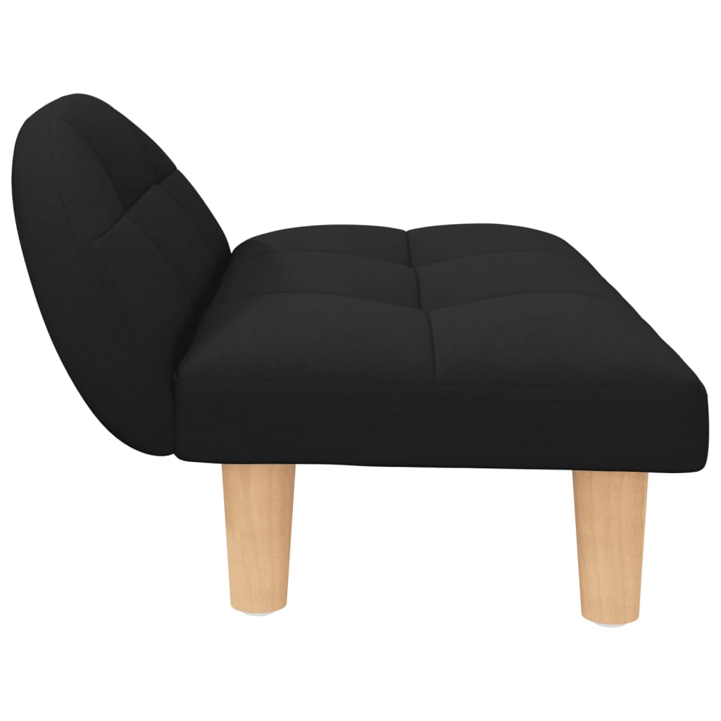 Cama Para Perros De Tela Negra 70x52x30 Cm / Vetonek_3