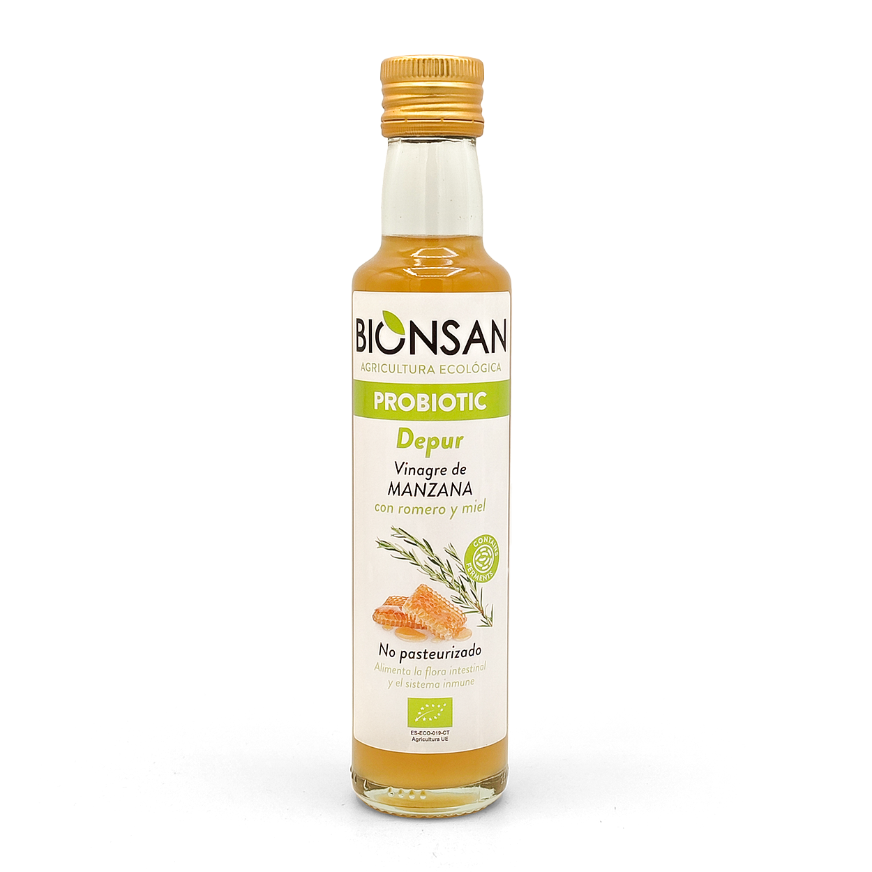 Vinagre De Manzana Con Miel Y Romero Ecológico