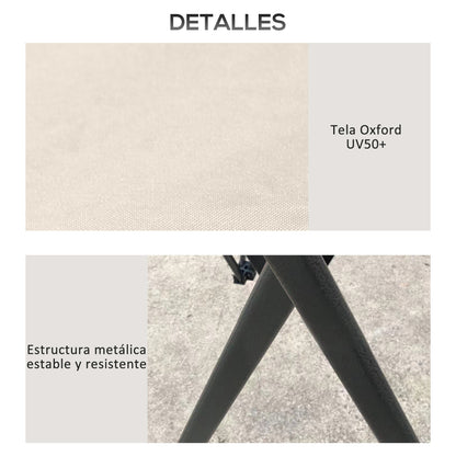 Outsunny Carpa Plegable Pop-up 4x4x2,8 M Altura Ajustable Protección Uv50+_3