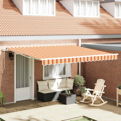 Toldo Retráctil Amarillo Y Naranja 400 X 300 Cm_1