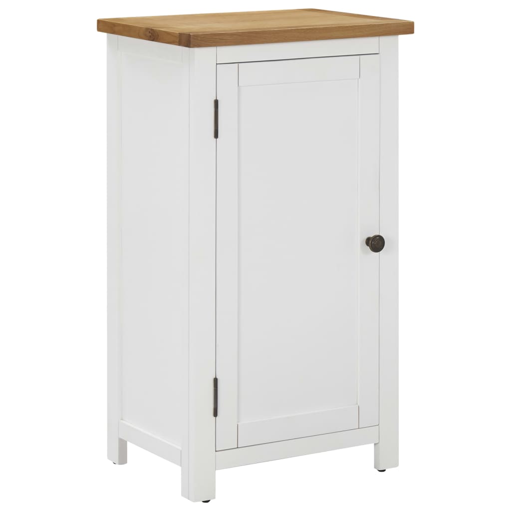Aparador De Madera De Roble Maciza 45x32x85 Cm_0