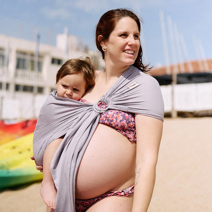 Bandolera Portabebé Momawo Splash Grey_2