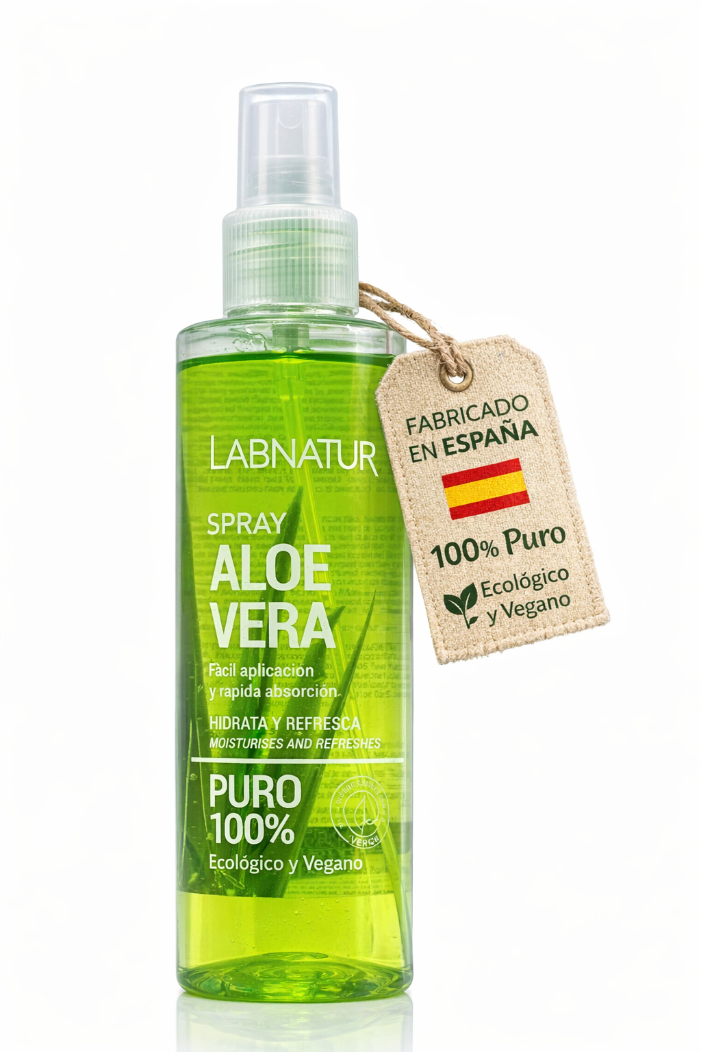 Spray de Aloe Vera 100% Puro Labnatur 250 ml | Ecológico y Vegano | Hidrata, Calma y Refresca_0