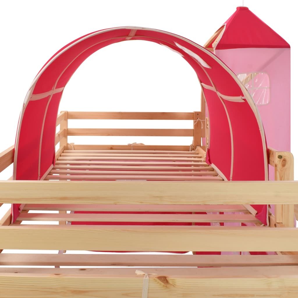 Vidaxl Cama Alta Para Niños Tobogán Y Escalera Madera Pino 208x230 Cm_3