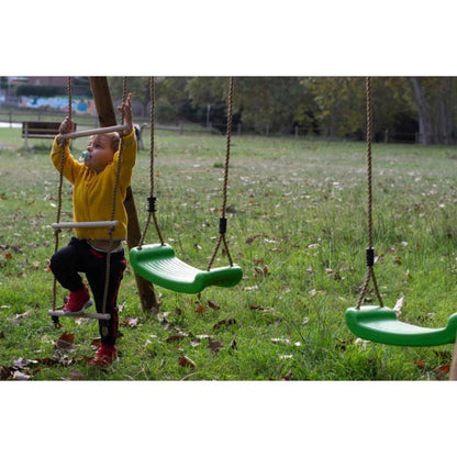 Columpio Doble De Madera Redonda Masgames Kibo Xl Deluxe._3