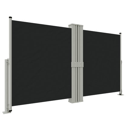 Vidaxl Toldo Lateral Retráctil Negro 140x1200 Cm_0