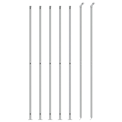 Cerca De Alambre Con Brida Plateada 2x10 M / Vetonek_3