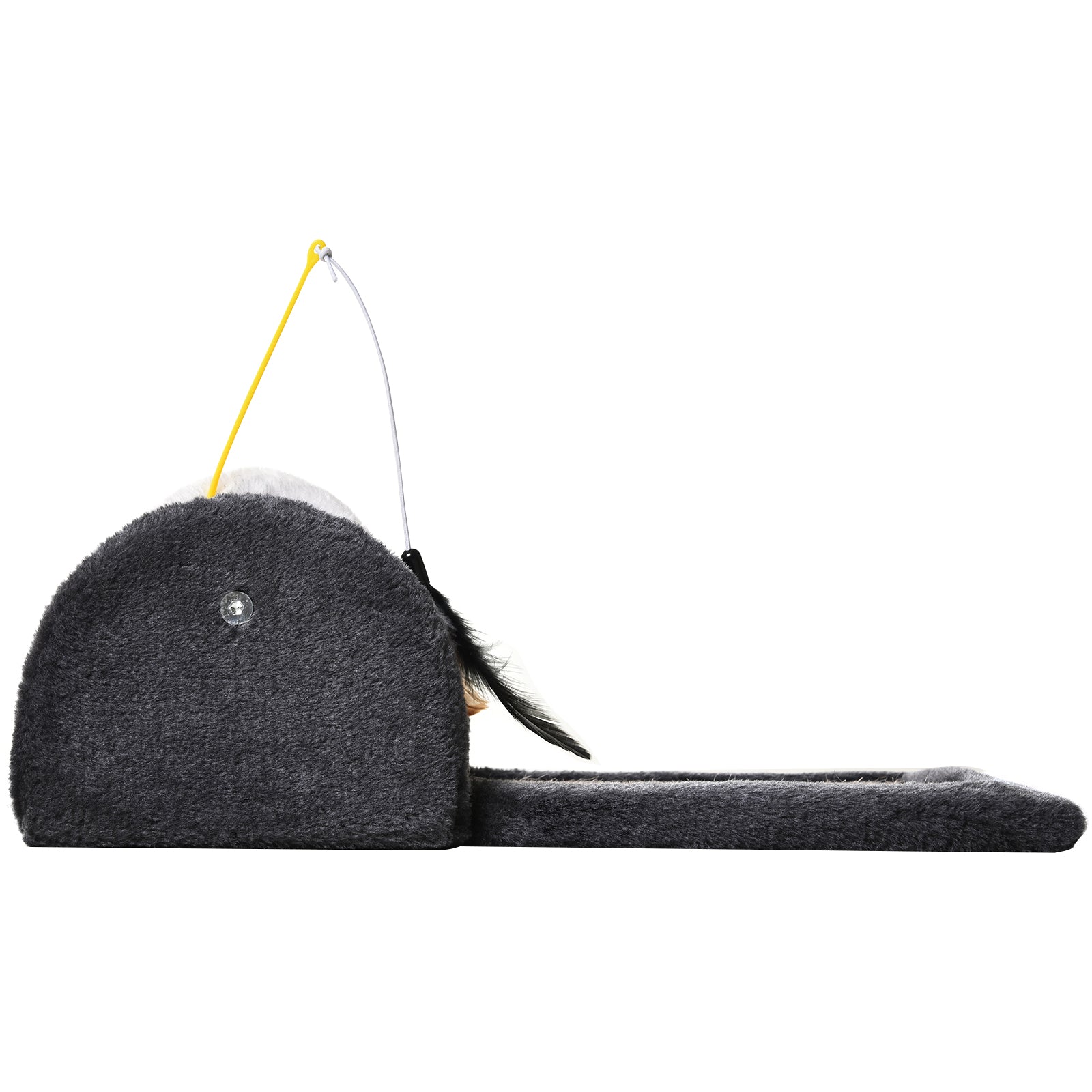 Pawhut Rascador Para Gatos Juguete De Arañar Gato Árbol Rascador Centro De_3