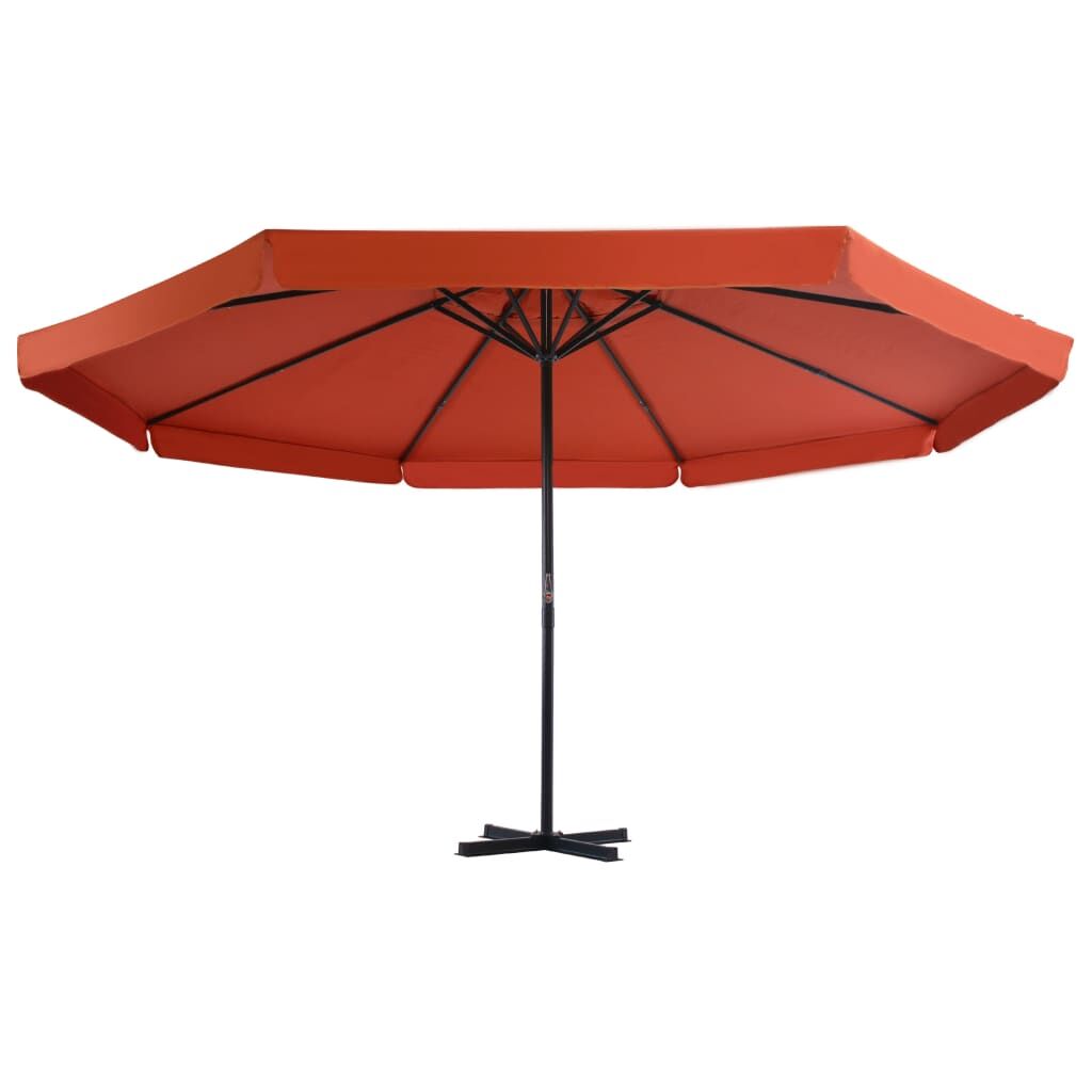 Vidaxl Sombrilla De Jardín Con Palo De Aluminio 500 Cm Terracota_1
