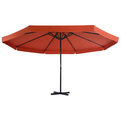 Vidaxl Sombrilla De Jardín Con Palo De Aluminio 500 Cm Terracota_1