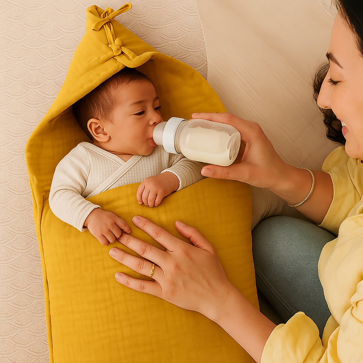 Nido De Bebé  En Algodón Bio Honey_5