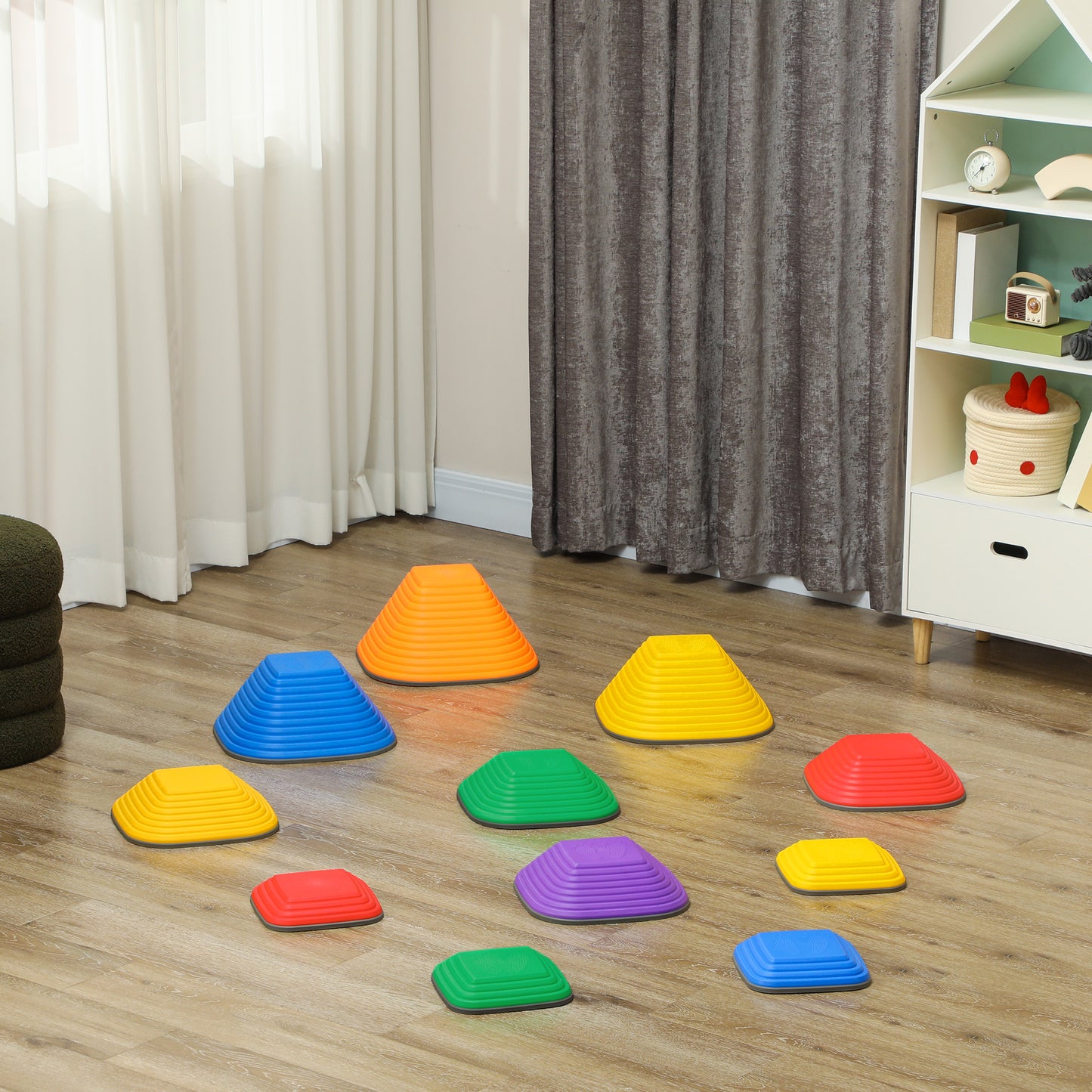 Aiyaplay Conjunto De Piedras De Equilibrio Para Niños Apilables De 11 Piezas_4