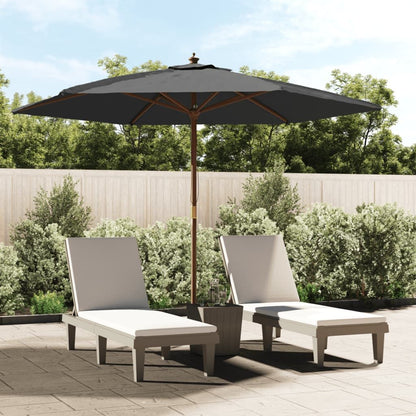 Vidaxl Sombrilla Jardín Con Poste De Madera Gris Antracita 299x240 Cm_1