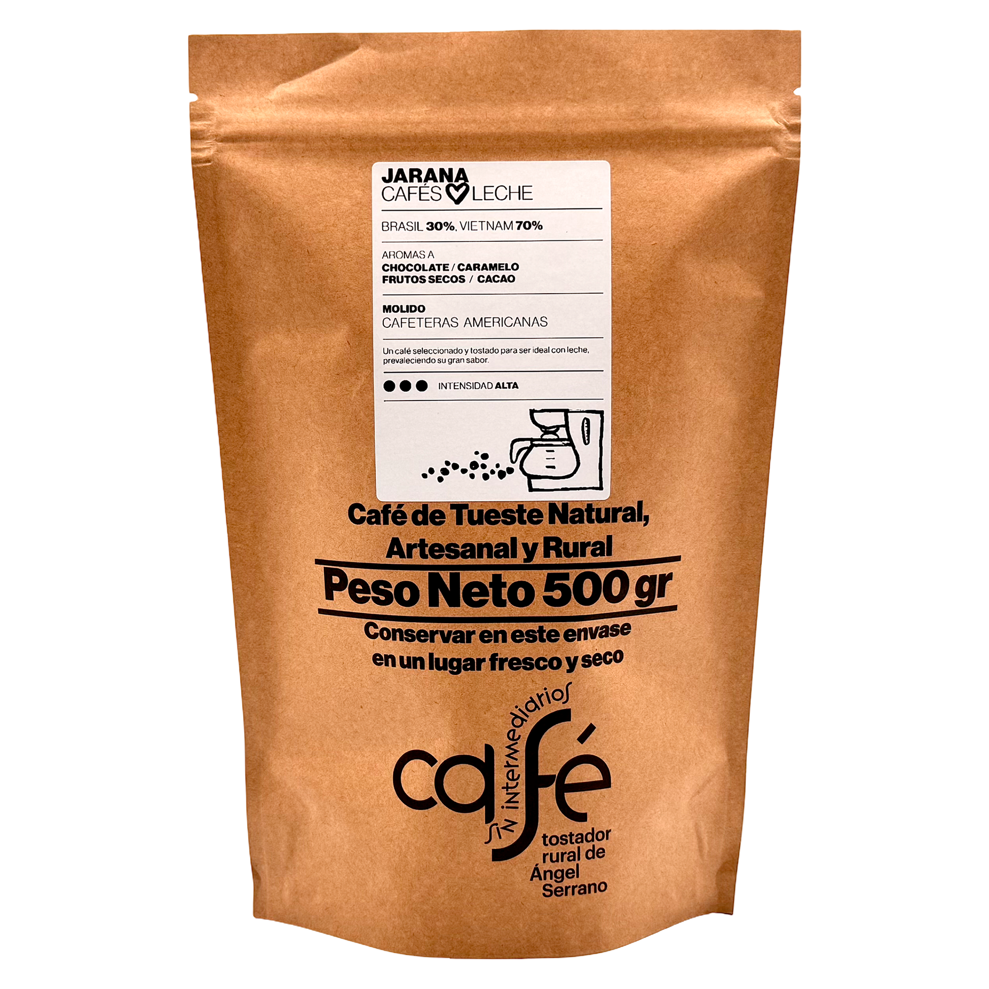 Cafe Sin Intermediarios Café Vietnam Jarana Molido Americana 500 G_0