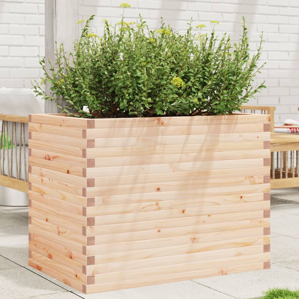 Jardinera Madera Maciza De Pino 90x60x68,5 Cm_1