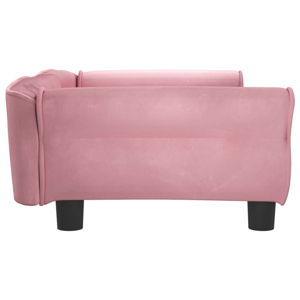 Cama Para Perros De Terciopelo Rosa 95x55x30 Cm / Vetonek_2