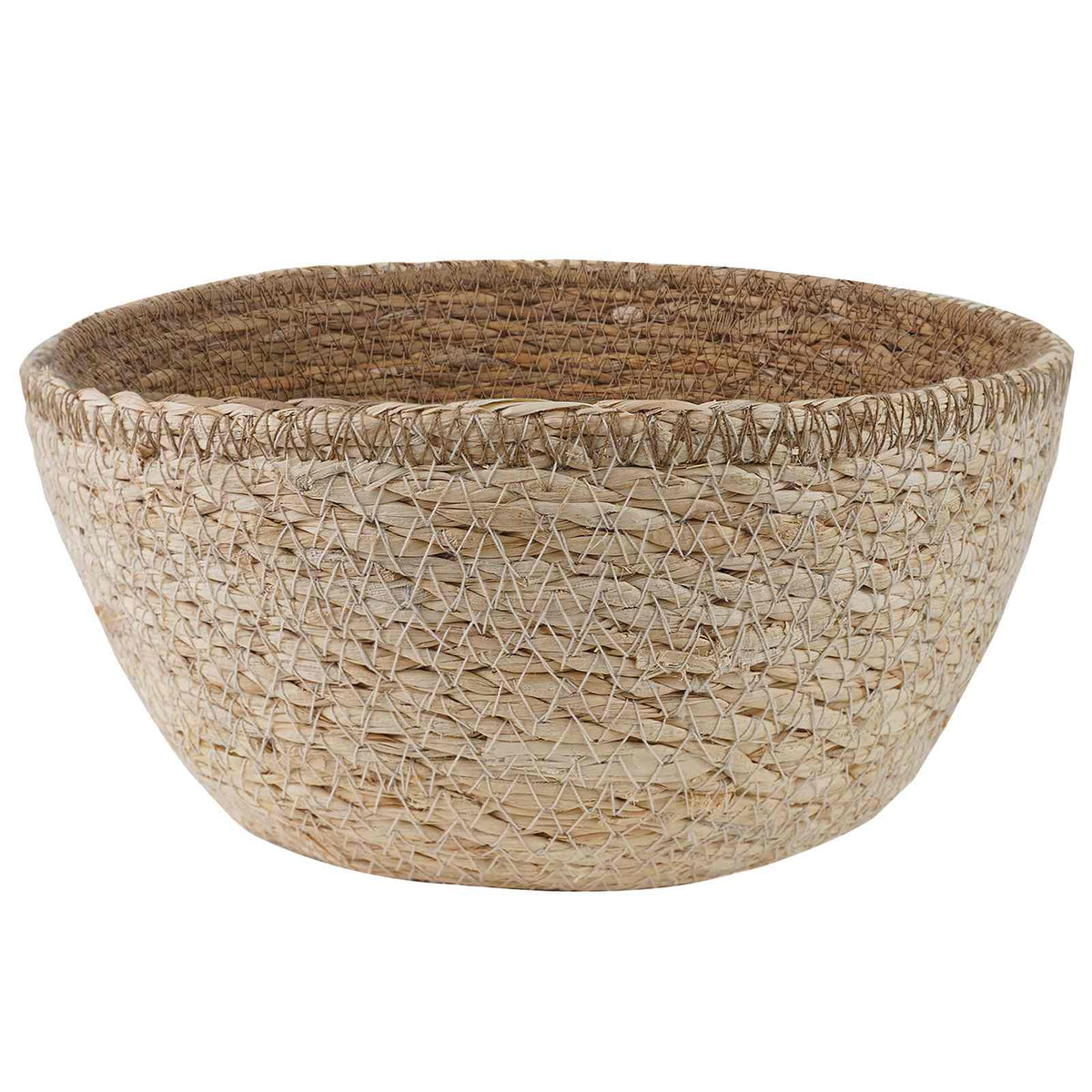 Maceta Con Asas Blanco Ø 22 X 20 Cm 100% Hierba Marina_2