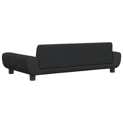 Cama Para Perros De Terciopelo Negra 100x54x33 Cm / Vetonek_0