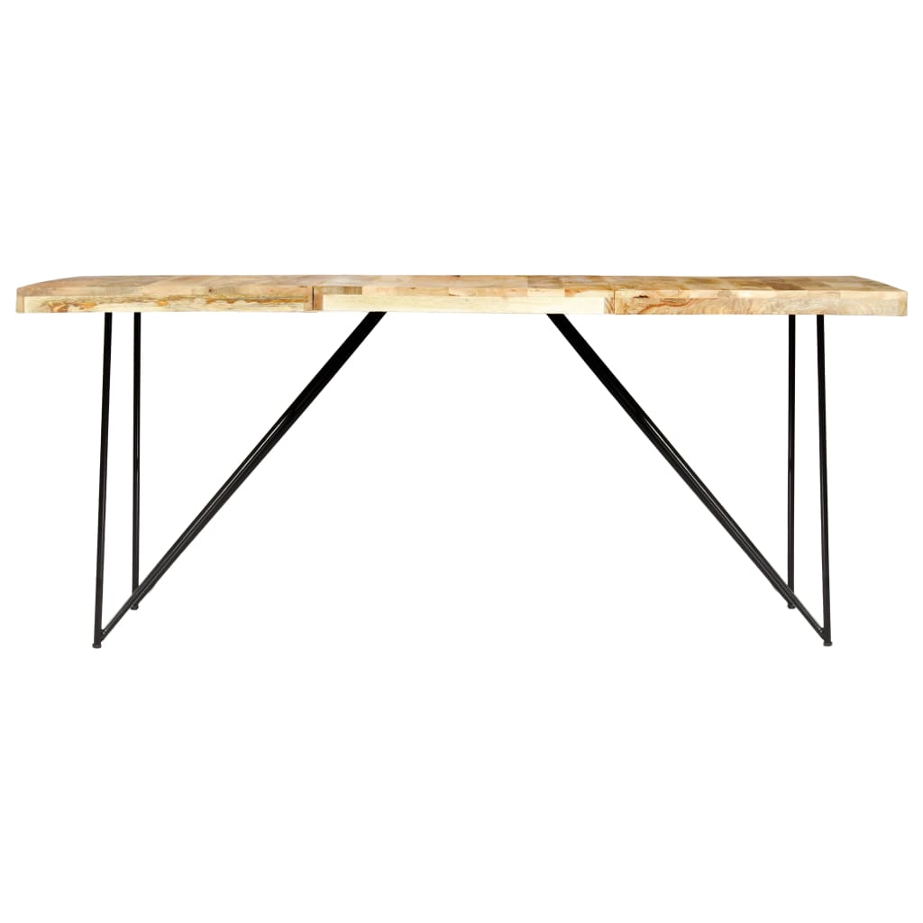 Mesa De Comedor De Madera Maciza De Mango 180x90x76 Cm_0