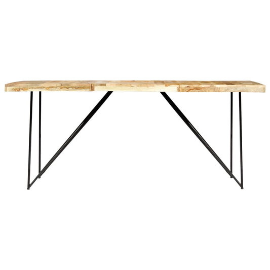 Mesa De Comedor De Madera Maciza De Mango 180x90x76 Cm_0