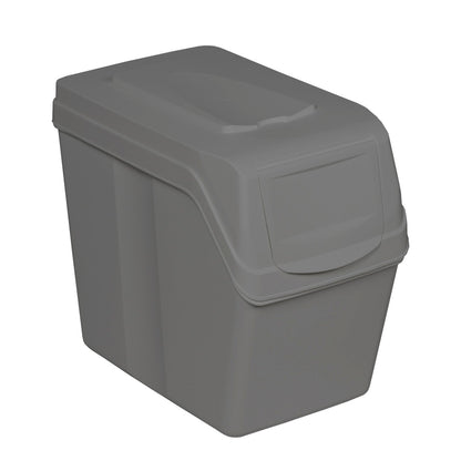Set De 5 Cubos De Basura Keden Sortibox Para Reciclado, Gris, Volumen 5x20l_1