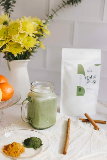 Bebida Detox Latte ecológica con chlorella, espirulina y matcha 100 g_1