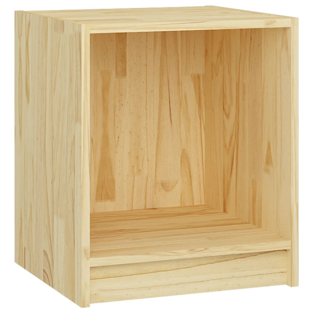 Mesitas De Noche 2 Uds Madera Maciza De Pino 35,5x33,5x41,5 Cm_4
