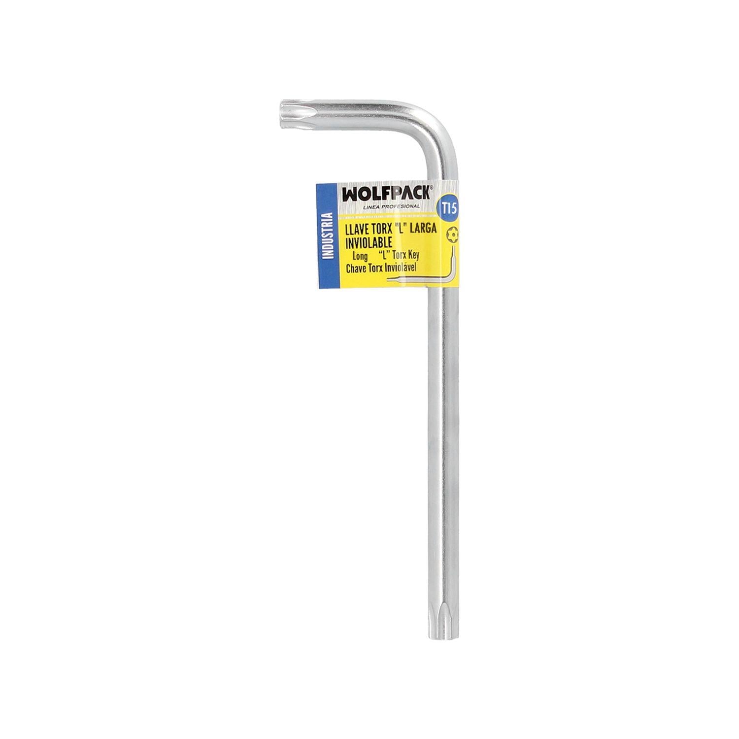 Llave Torx Inviolable Larga Acero Cromo Vanadio Profesional T15 Mm. Llave Estrella, Llave Allen Estrella_2