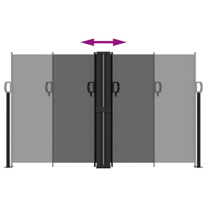 Vidaxl Toldo Lateral Retráctil Negro 140x1000 Cm_4