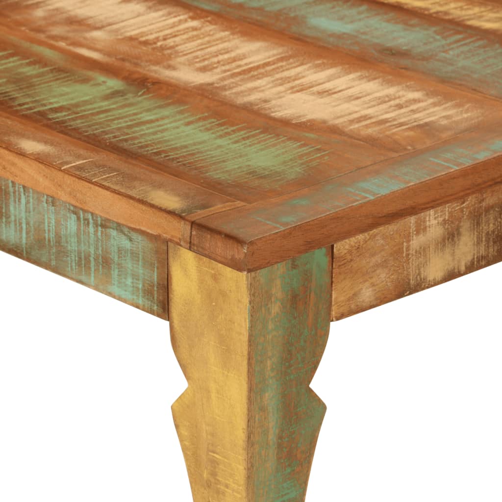 Mesa De Comedor Madera Maciza Reciclada 110x52x76 Cm_3