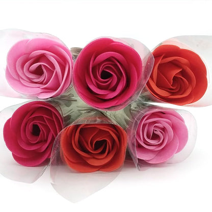 6 Rosas Con Pétalos De Jabón Aromático Para Baño Relax (surtido) - Regalo Original Para Días Especiales - Aroma Atalcado_0