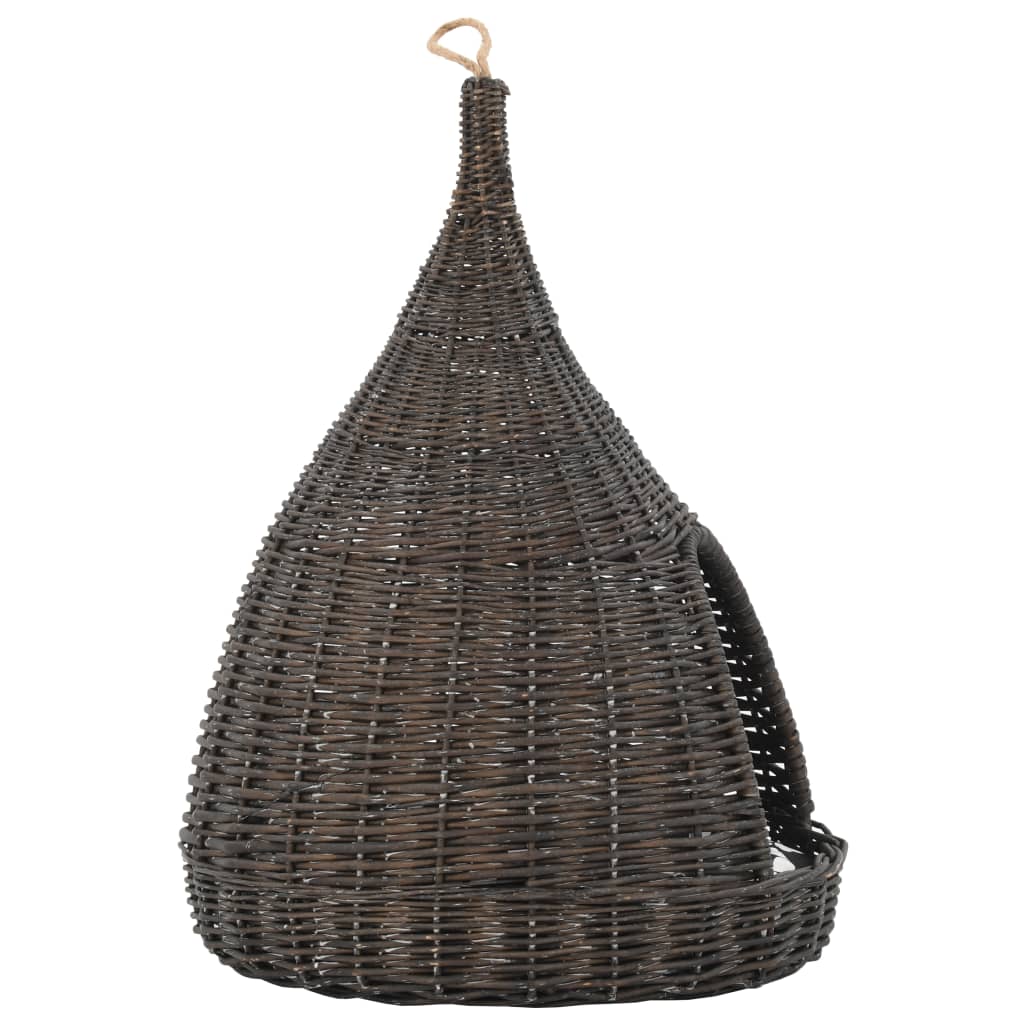 Casa Para Gatos Con Cojín Forma Tipi Sauce Natural Gris 40x60cm_3