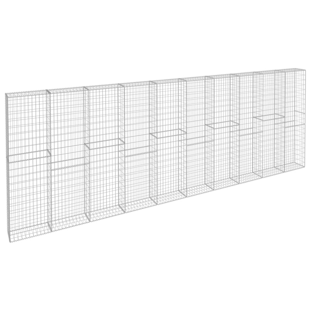 Muro De Gaviones Con Cubiertas Acero Galvanizado 600x30x200 Cm / Vetonek_2