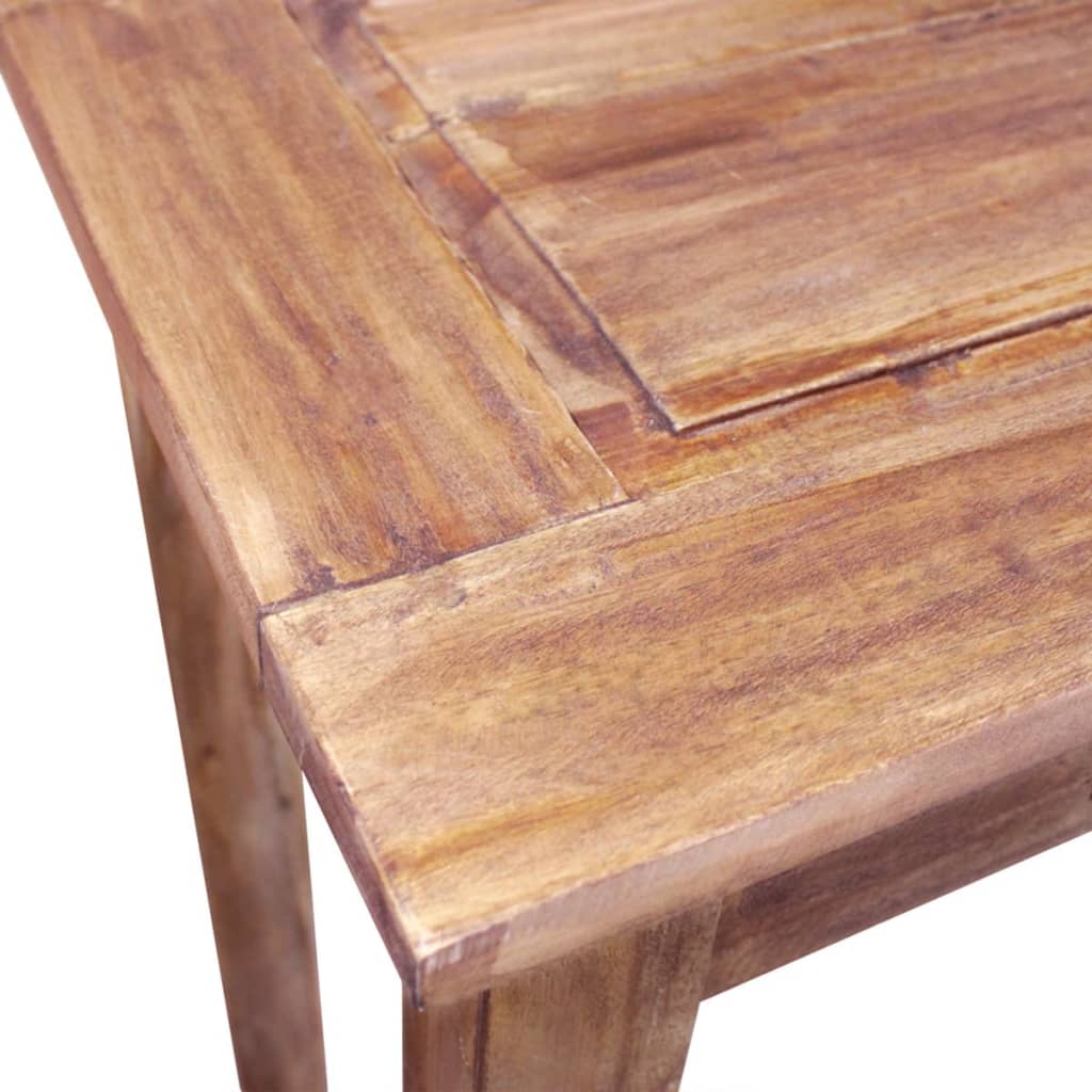 Mesa Consola De Madera Maciza De Caoba 123x42x75 Cm_2