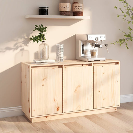 Aparador De Madera Maciza De Pino 111x34x60 Cm / Vetonek_0