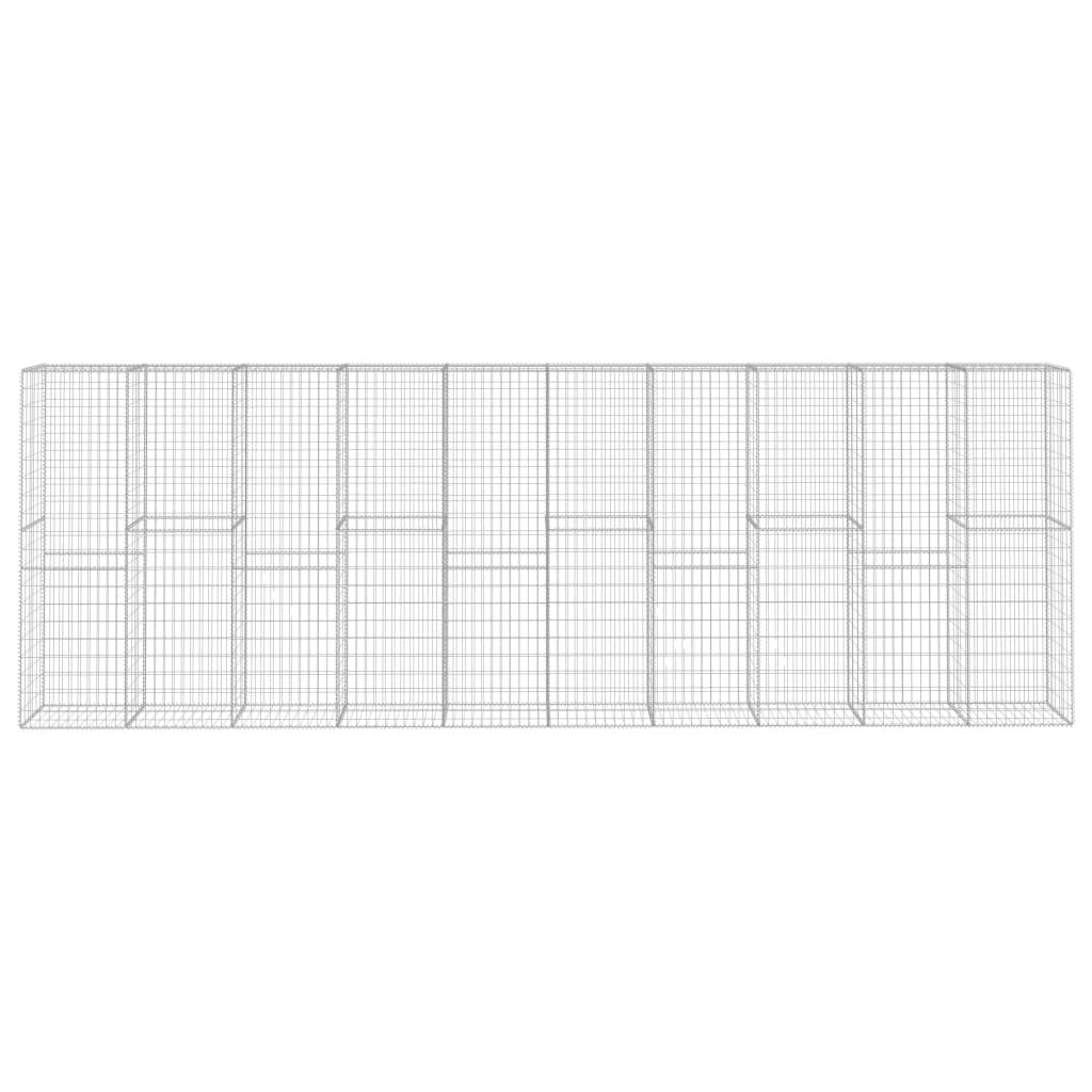 Muro De Gaviones Con Cubierta Acero Galvanizado 600x50x200 Cm / Vetonek_3