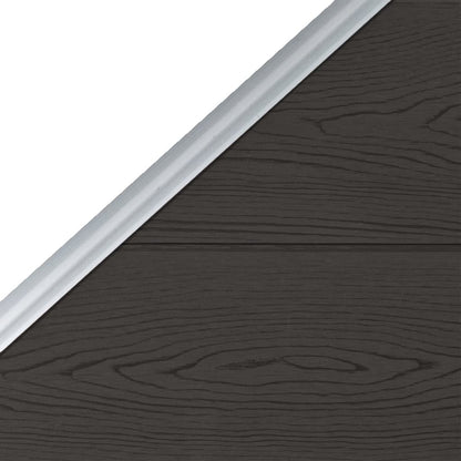 Panel De Valla Wpc Negro 95x(105-180) Cm / Vetonek_4