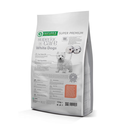 Nature's Protection White Dog Pienso grain free Salmón adulto razas pequeñas 10 Kg