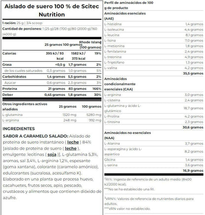 100% Whey Isolate - 700g - Caramelo Salado - Proteína De Aislado De Suero Isolate - Scitec Nutrition_5