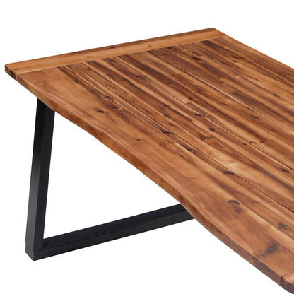 Mesa De Comedor Madera Maciza De Acacia 180x90 Cm_2