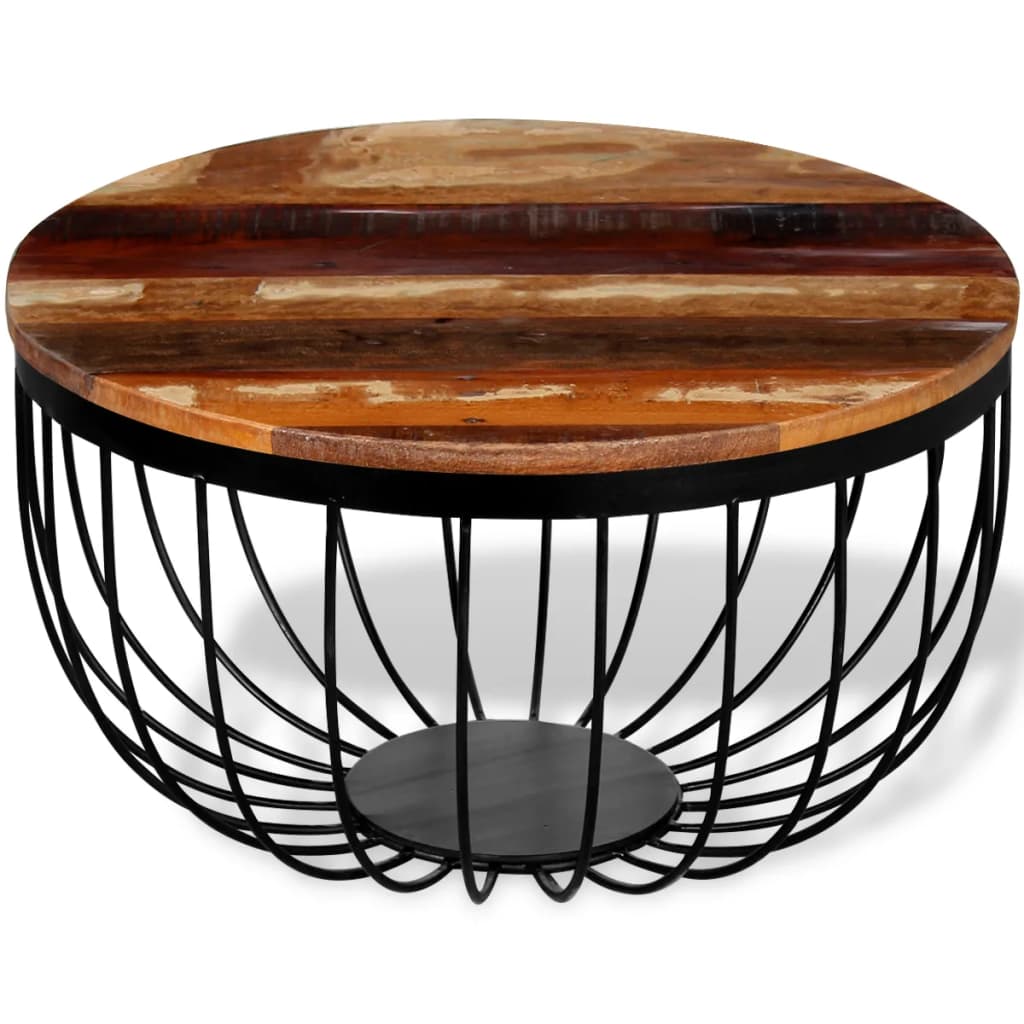 Mesa De Centro Madera Maciza Reciclada_2