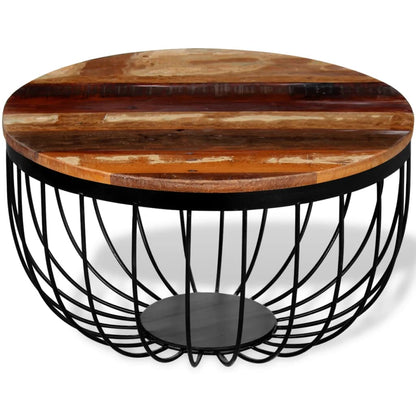 Mesa De Centro Madera Maciza Reciclada_2