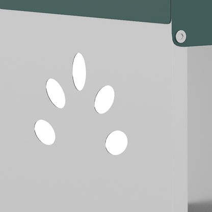 Pawhut Ponedero Para Gallinas De Acero Galvanizado Con 2 Huecos Para 2 Gallinas_3