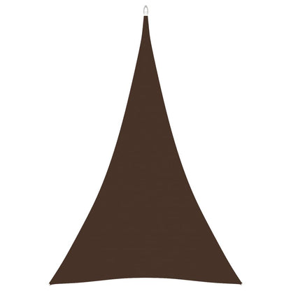 Vidaxl Toldo De Vela Triangular Tela Oxford Marrón 4x5x5 M_0