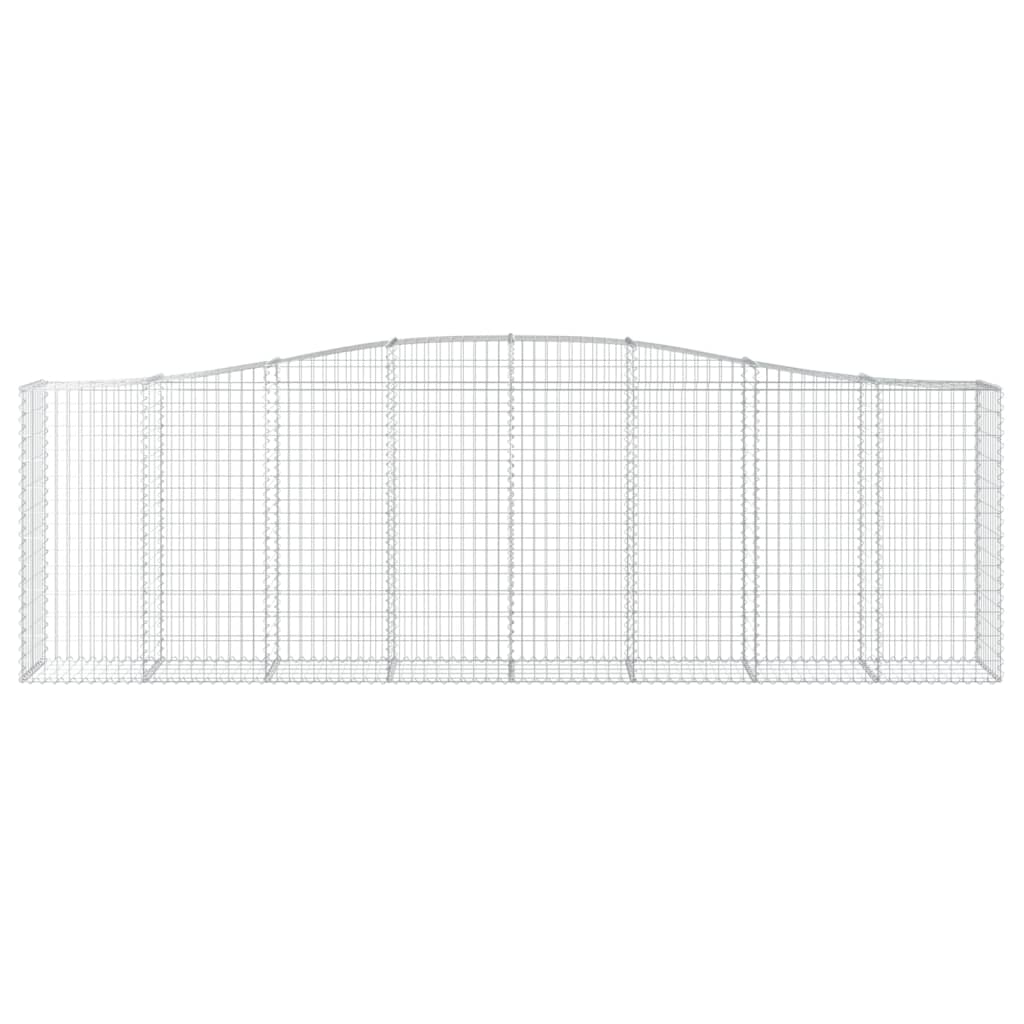 Cestas De Gaviones 9 Uds Forma De Arco Hierro 400x50x120/140 Cm_3