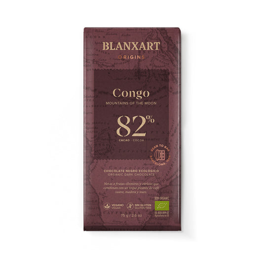 Chocolate Negro 82% Congo ECO Blanxart 75g