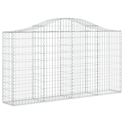 Cestas De Gaviones 11 Uds Forma Arco Hierro 200x30x100/120 Cm_2