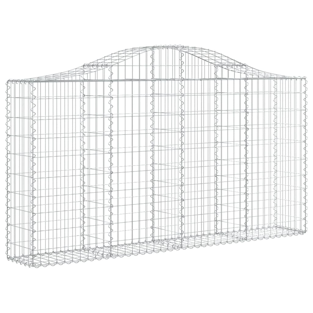Cestas Gaviones 25 Uds Forma De Arco Hierro 200x30x100/120 Cm_2