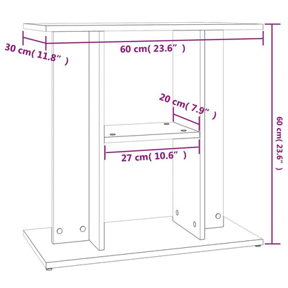 Vidaxl Soporte Para Acuario Madera De Ingeniería Blanco 60x30x60 Cm_2