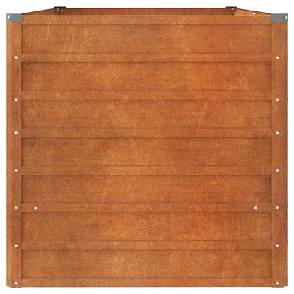 Arriate Oxidado De Acero Corten 160x80x77 Cm_4